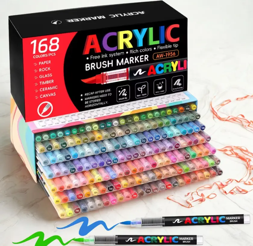 Feutre Acrylique – de 12 à 168 couleurs | Créativité en famille FAMICOLOR