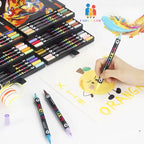 Feutres Acrylique à Double Mine - Couleurs Différentes — 96/120/168 couleurs FAMICOLOR