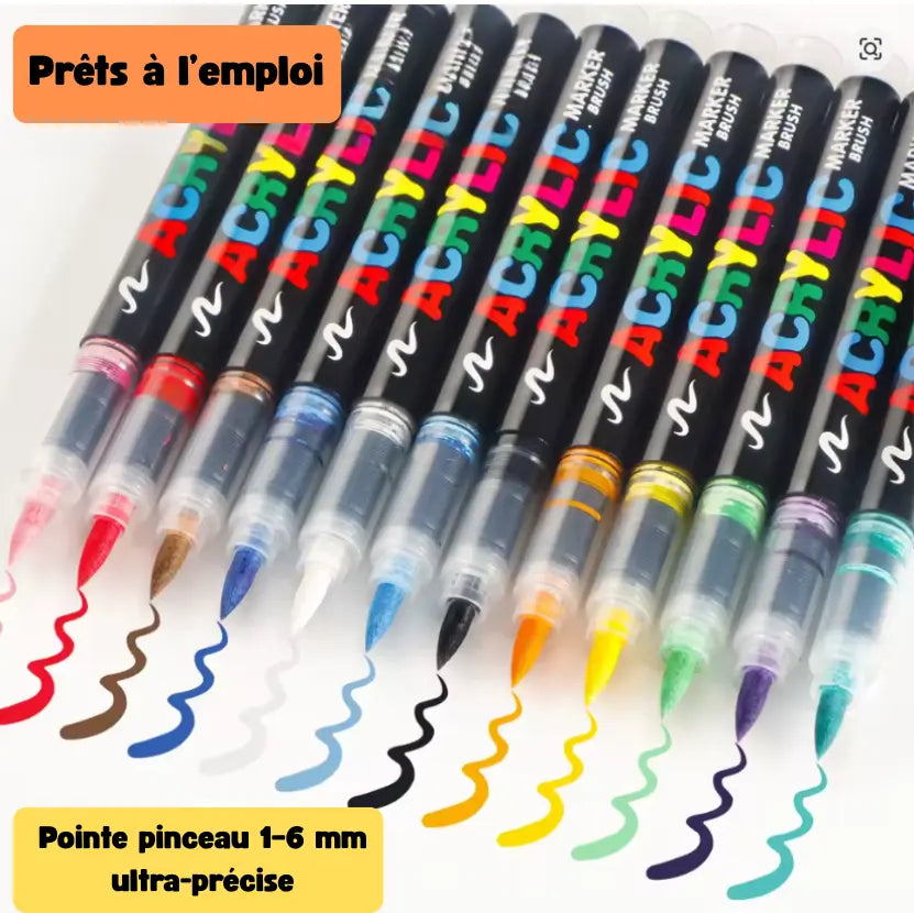 Feutres Acryliques – de 12 à 168 couleurs | Créativité en famille FAMICOLOR