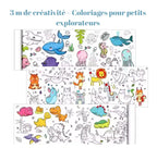 Rouleau à Colorier pour Enfants — Thèmes: Océan / Voitures / Princesse FAMICOLOR