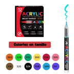 Feutres Acryliques – de 12 à 168 couleurs | Créativité en famille FAMICOLOR