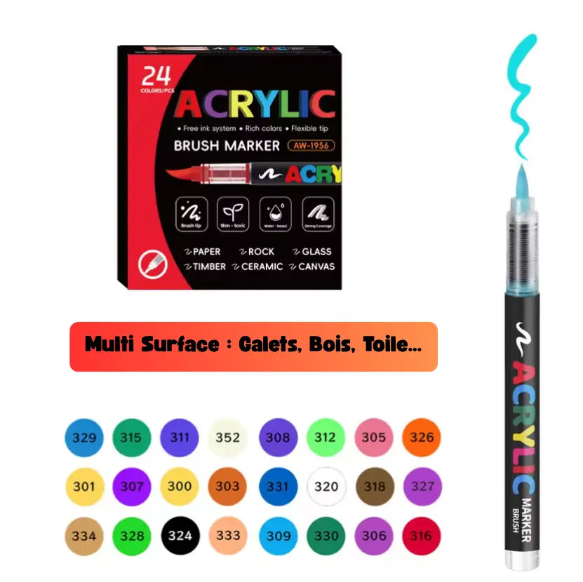 Feutres Acryliques – de 12 à 168 couleurs | Créativité en famille FAMICOLOR