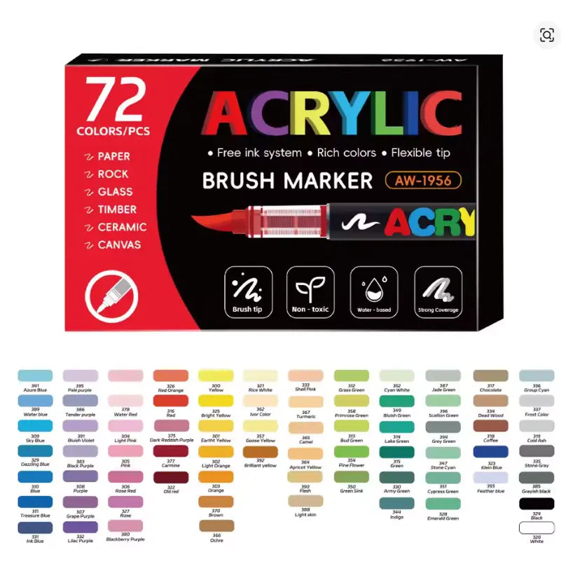 Feutres Acryliques – de 12 à 168 couleurs | Créativité en famille FAMICOLOR