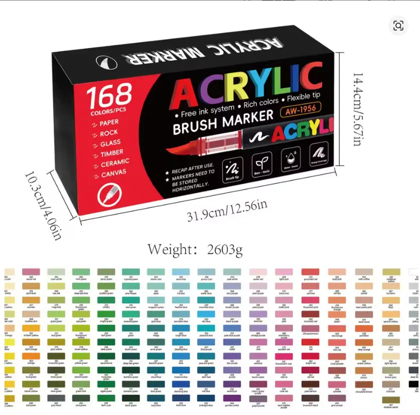 Feutres Acryliques – de 12 à 168 couleurs | Créativité en famille FAMICOLOR