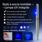Stylo à Encre Invisible avec Lampe UV — Stylo secret pour messages cachés FAMICOLOR