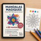 50 Mandalas Magiques – Détente & Créativité en Famille 🎨| Colorisation guidée par numéros FAMICOLOR
