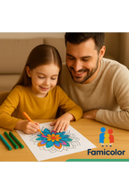 50 Mandalas Magiques – Détente & Créativité en Famille 🎨| Colorisation guidée par numéros FAMICOLOR